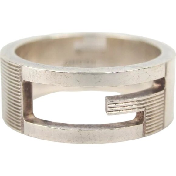 037157AS (S1) Gucci Ring Silver Metal - Picture 1 of 10